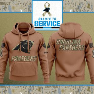 Carolina Panthers NFL Salute To Service 2023 Veteran New Logo 3D Hoodie HSL1069