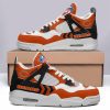 Chicago Bears NFL Premium Jordan 4 Sneaker Personalized Name Shoes JD4720