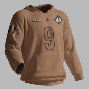 Cincinnati Bengals NFL 2023 Salute To Service Custom Name And Number 3D Hoodie HSL1007