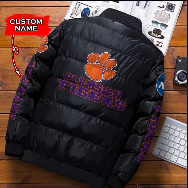 Clemson-Tigers-NCAA-Premium-Puffer-Down-Jacket-Personalized-Name-1