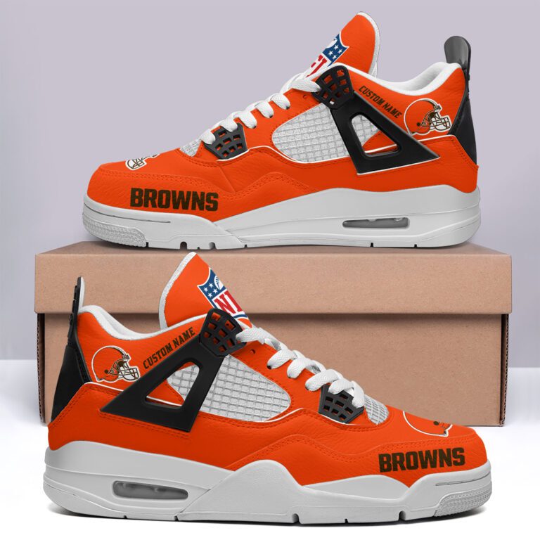 Cleveland-Browns-NFL-Premium-Jordan-4-Sneaker-Personalized-Name-Shoes-JD4723-2