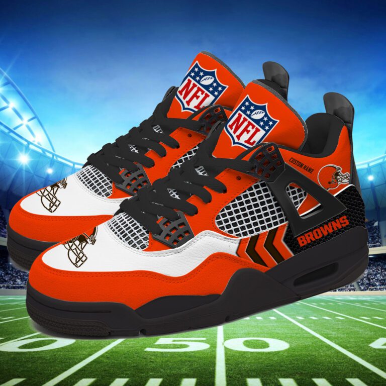 Cleveland-Browns-NFL-Premium-Jordan-4-Sneaker-Personalized-Name-Shoes-JD4724-1