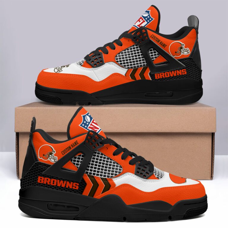 Cleveland-Browns-NFL-Premium-Jordan-4-Sneaker-Personalized-Name-Shoes-JD4724-2