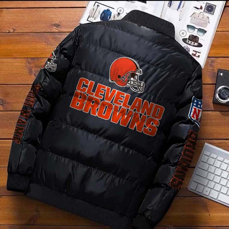 Cleveland-Browns-NFL-Premium-Puffer-Down-Jacket-Personalized-Name-1