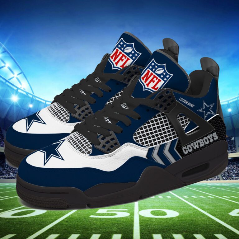 Dallas-Cowboys-NFL-Premium-Jordan-4-Sneaker-Personalized-Name-Shoes-JD4726-2