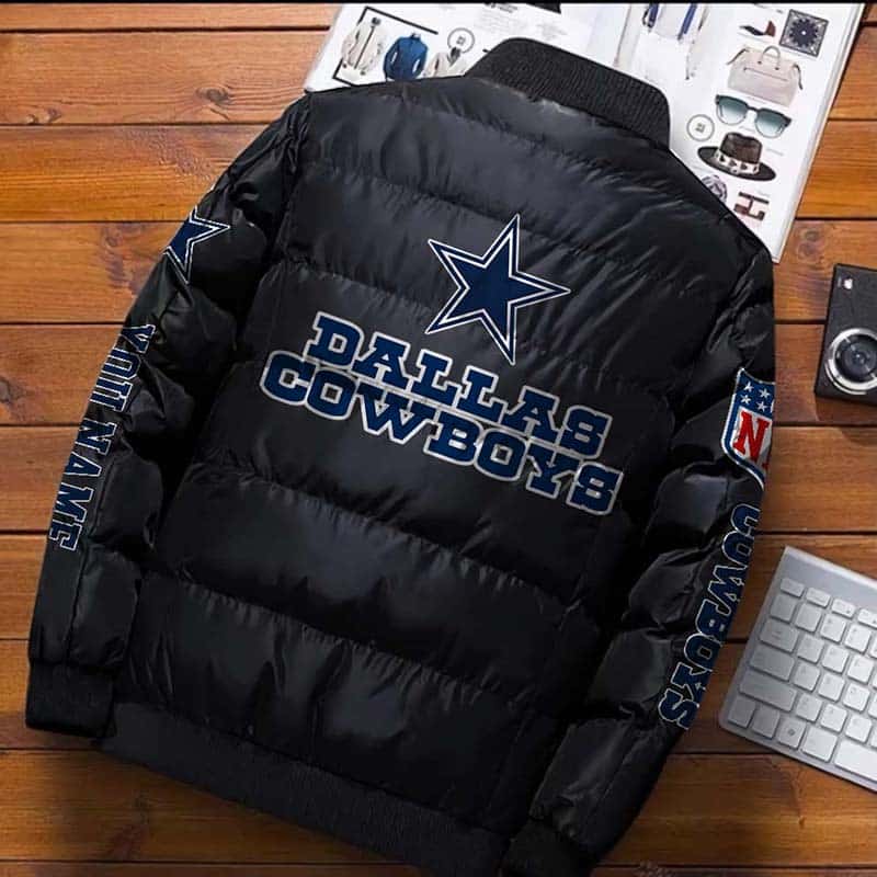 Dallas-Cowboys-NFL-Premium-Puffer-Down-Jacket-Personalized-Name-1