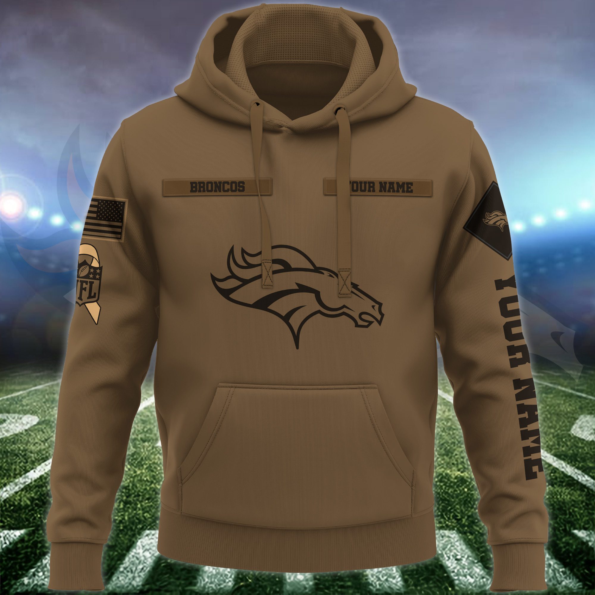 Denver-Broncos-NFL-Brown-Salute-To-Service-2023-Veteran-3D-Hoodie-Custom-Your-Name-HSL1138-1