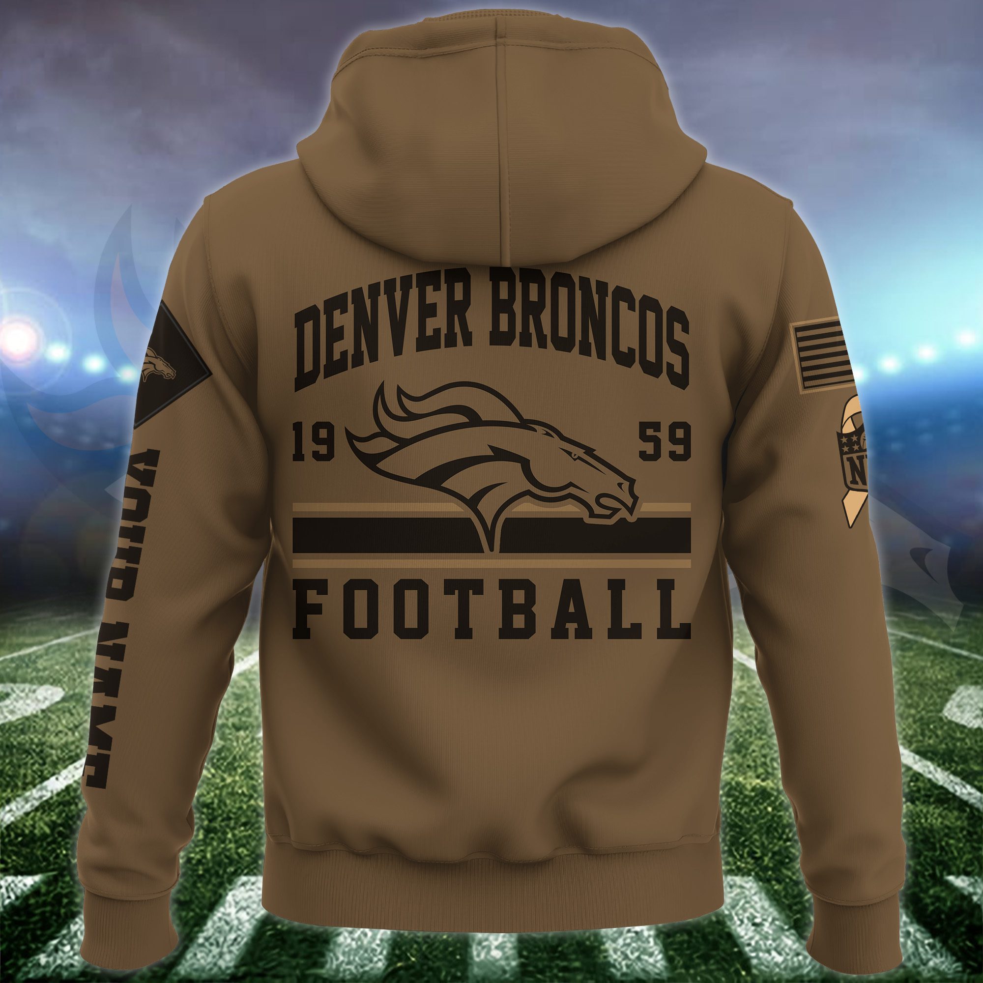 Denver-Broncos-NFL-Brown-Salute-To-Service-2023-Veteran-3D-Hoodie-Custom-Your-Name-HSL1138-2