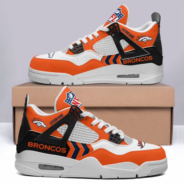 Denver-Broncos-NFL-Premium-Jordan-4-Sneaker-Personalized-Name-Shoes-JD4728-1