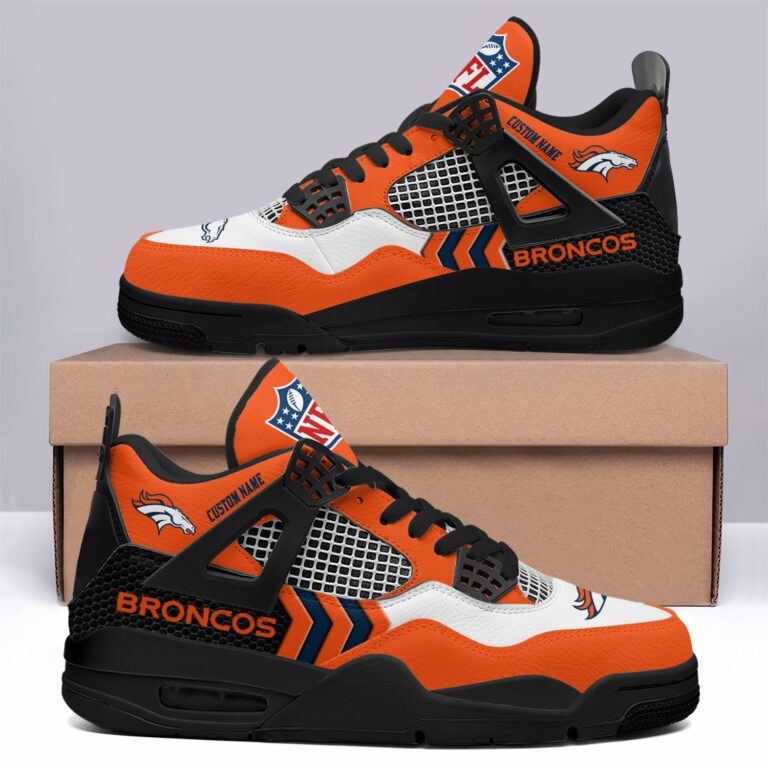 Denver-Broncos-NFL-Premium-Jordan-4-Sneaker-Personalized-Name-Shoes-JD4728 Denver Broncos NFL Premium Jordan 4 Sneaker Personalized Name Shoes JD4728