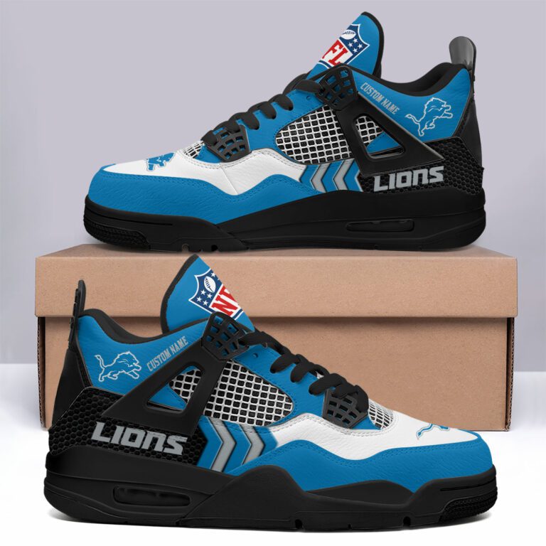 Detroit-Lions-NFL-Premium-Jordan-4-Sneaker-Personalized-Name-Shoes-JD4730-1