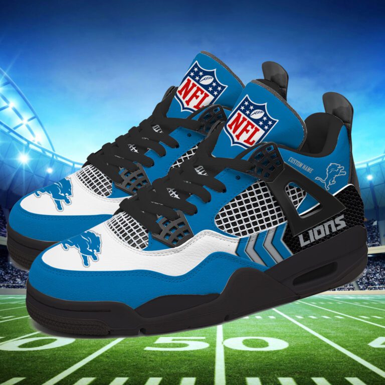 Detroit-Lions-NFL-Premium-Jordan-4-Sneaker-Personalized-Name-Shoes-JD4730-2