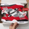 Detroit Red Wings NHL Premium Jordan 4 Sneaker Personalized Name Shoes JD4654