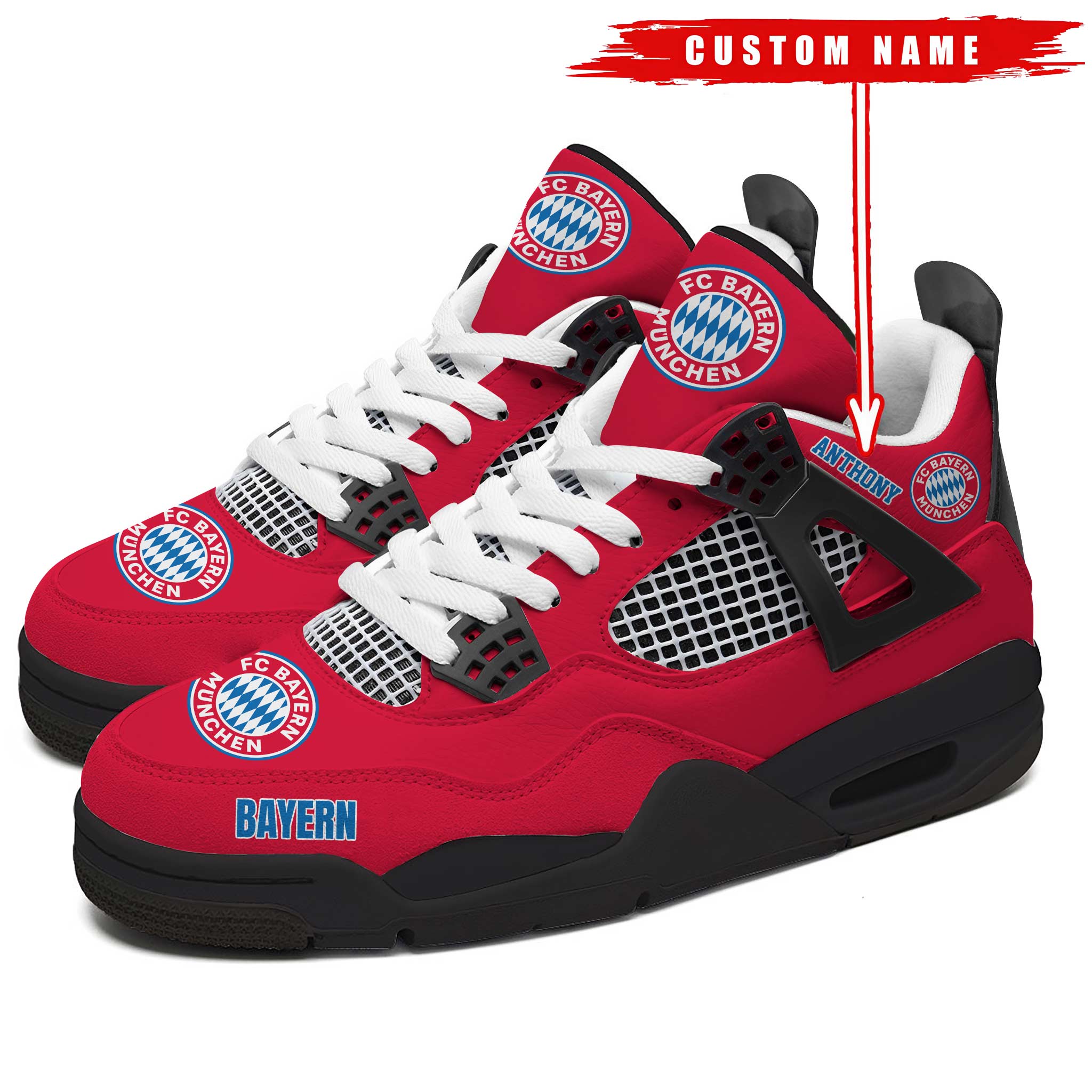 FC-Bayern-Munchen-Bundesliga-Premium-Sneaker-Jordan-4-Personalized-Name-Shoes-JD4697 FC Bayern Munchen Bundesliga Premium Sneaker Jordan 4 Personalized Name Shoes JD4697