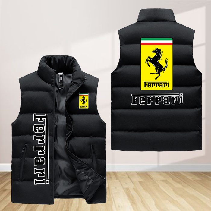 Ferrari Sleeveless Down Jacket Sleeveless Vest