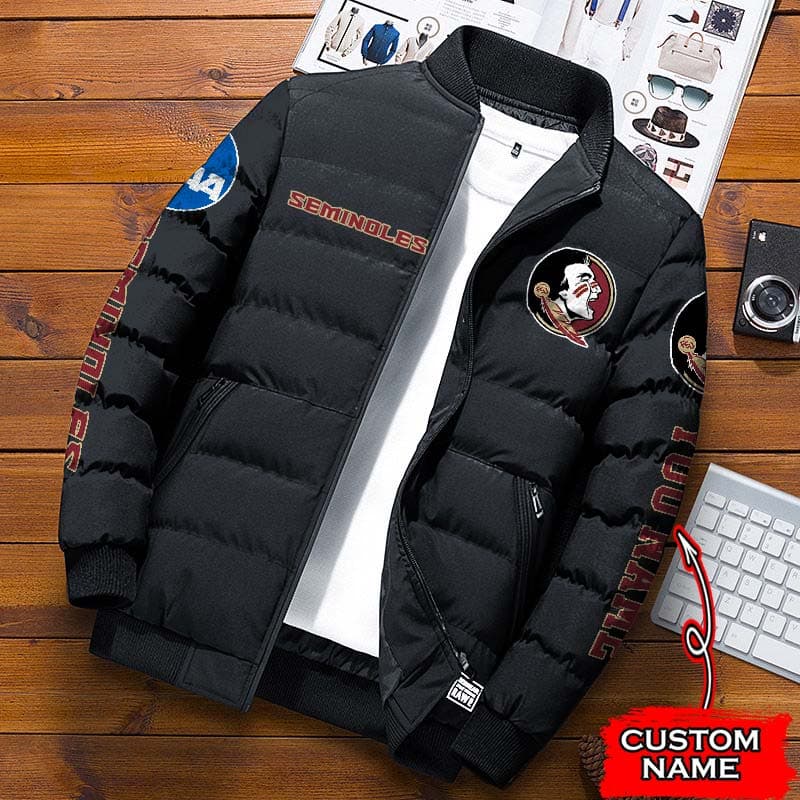 Florida-State-Seminoles-NCAA-Premium-Puffer-Down-Jacket-Personalized-Name Florida State Seminoles NCAA Premium Puffer Down Jacket Personalized Name