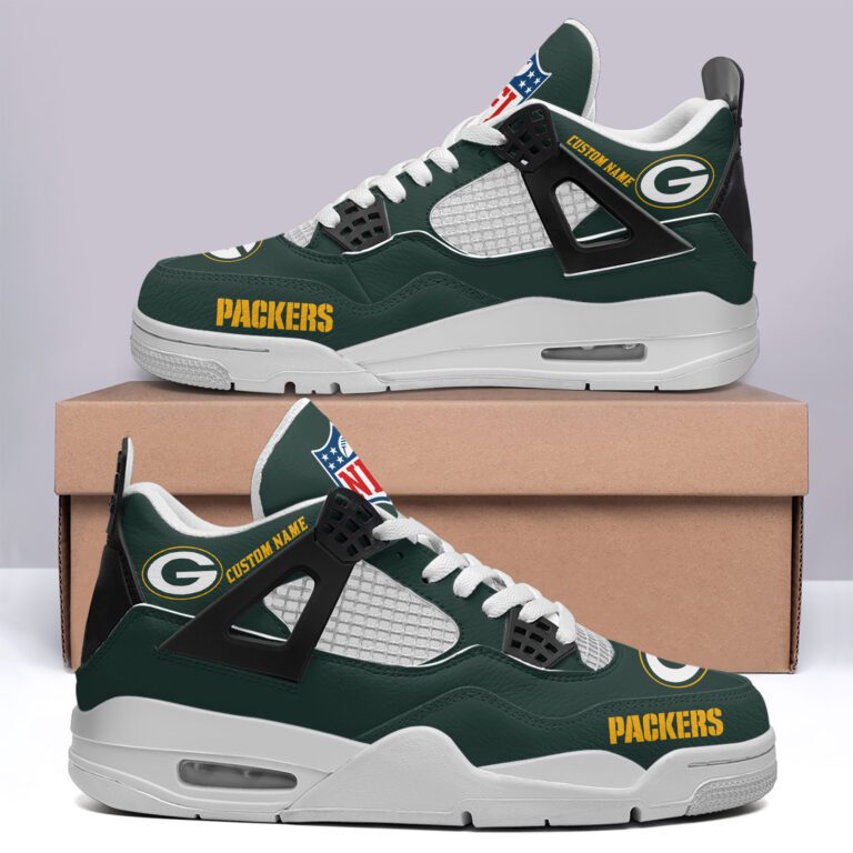 Green-Bay-Packers-NFL-Premium-Jordan-4-Sneaker-Personalized-Name-Shoes-JD4731-1