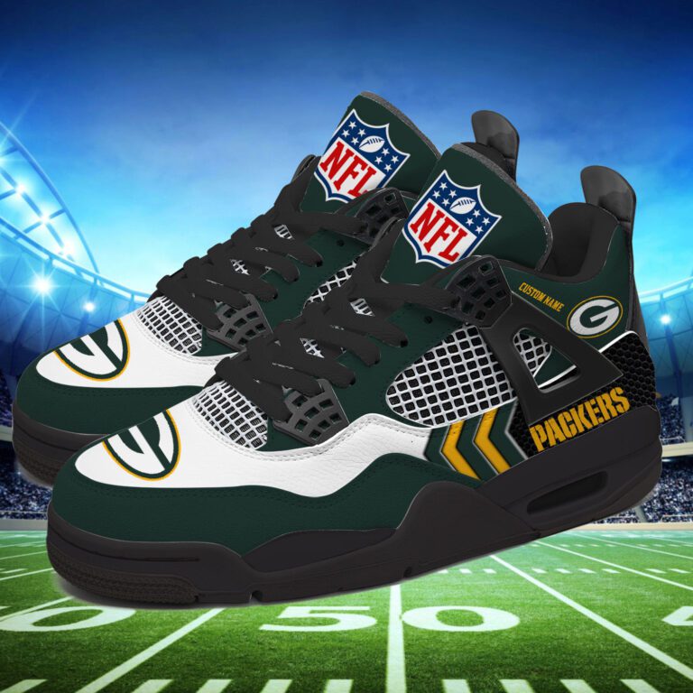 Green-Bay-Packers-NFL-Premium-Jordan-4-Sneaker-Personalized-Name-Shoes-JD4732-1