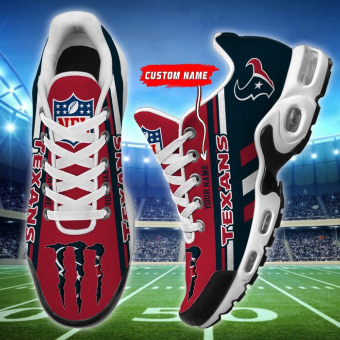 Houston Texans Custom Name NFL Air Max Plus TN Monster Shoes TN1061