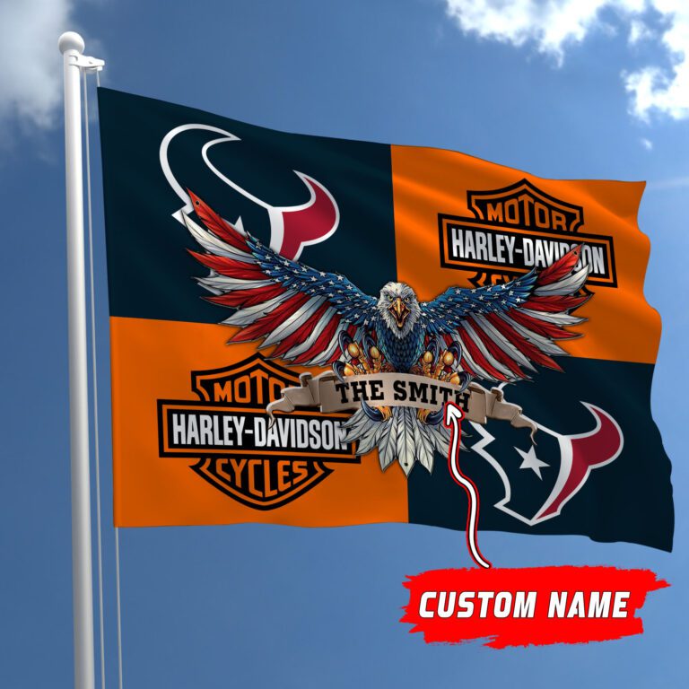 Houston-Texans-NFL-Harley-Davidson-Fly-Flag-Outdoor-Flag-FI465 Houston Texans NFL Harley Davidson Fly Flag Outdoor Flag FI465
