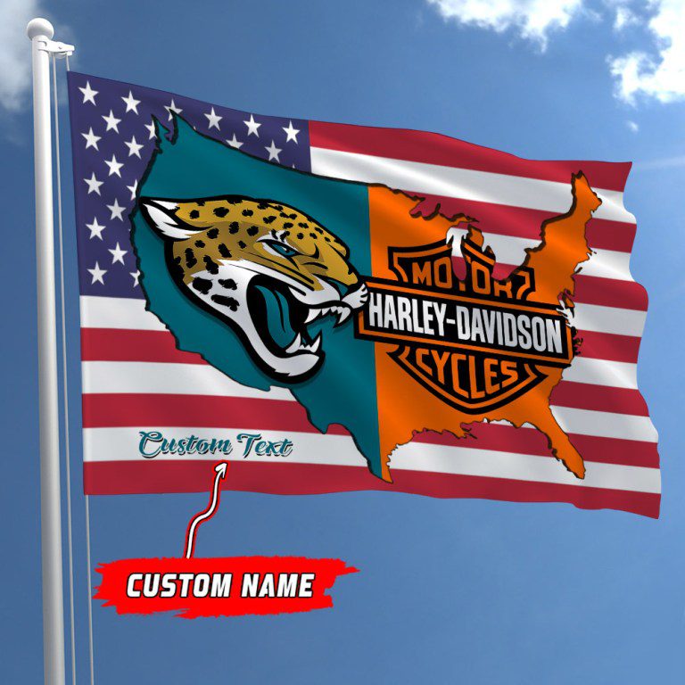 Jacksonville-Jaguars-NFL-Harley-Davidson-Fly-Flag-Outdoor-Flag-FI470 Jacksonville Jaguars NFL Harley Davidson Fly Flag Outdoor Flag FI470