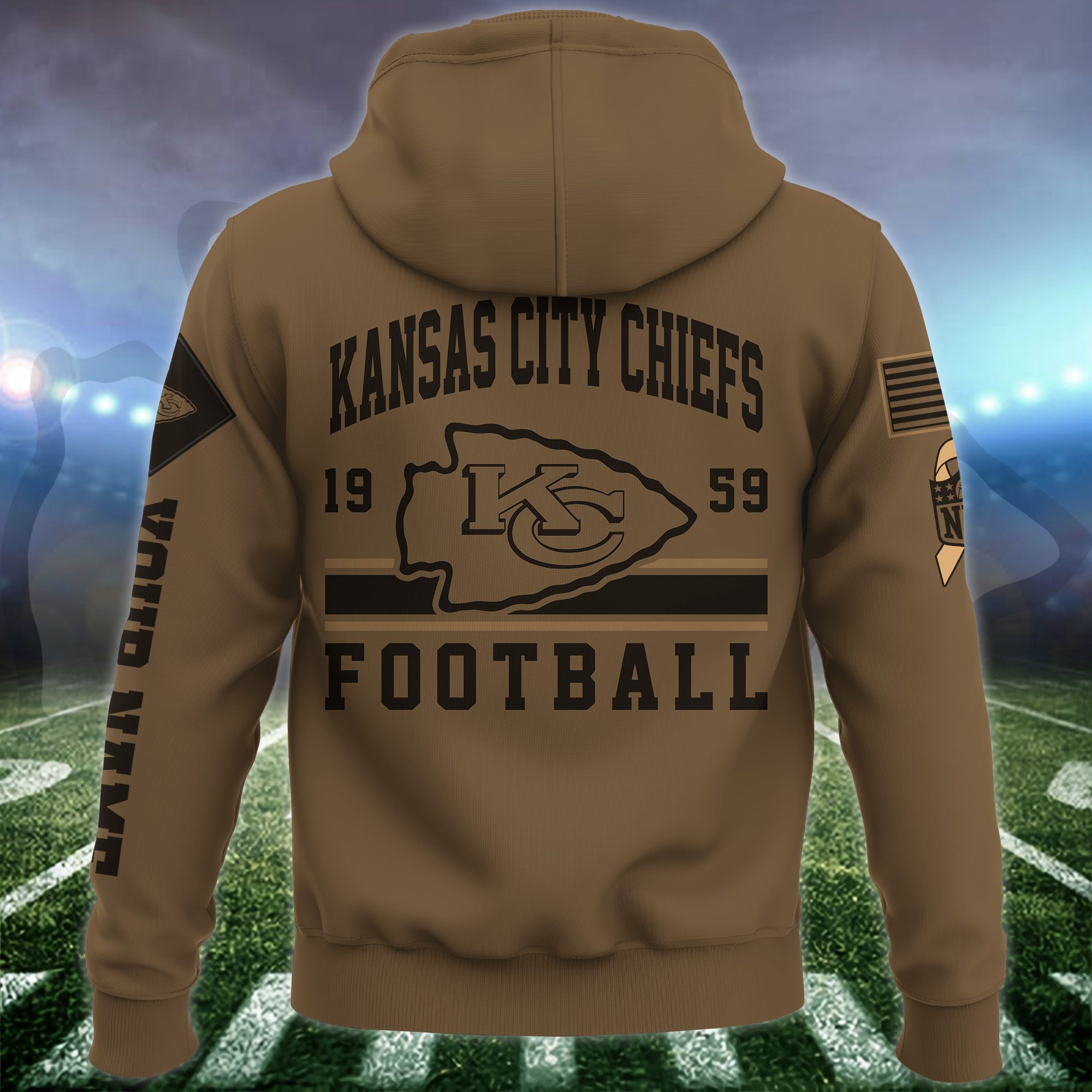 Kansas-City-Chiefs-NFL-Brown-Salute-To-Service-2023-Veteran-3D-Hoodie-Custom-Your-Name-HSL1144-2