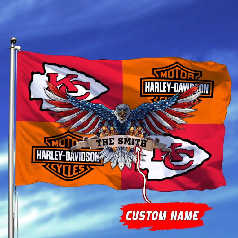Kansas-City-Chiefs-NFL-Harley-Davidson-Fly-Flag-Outdoor-Flag-FI471-2