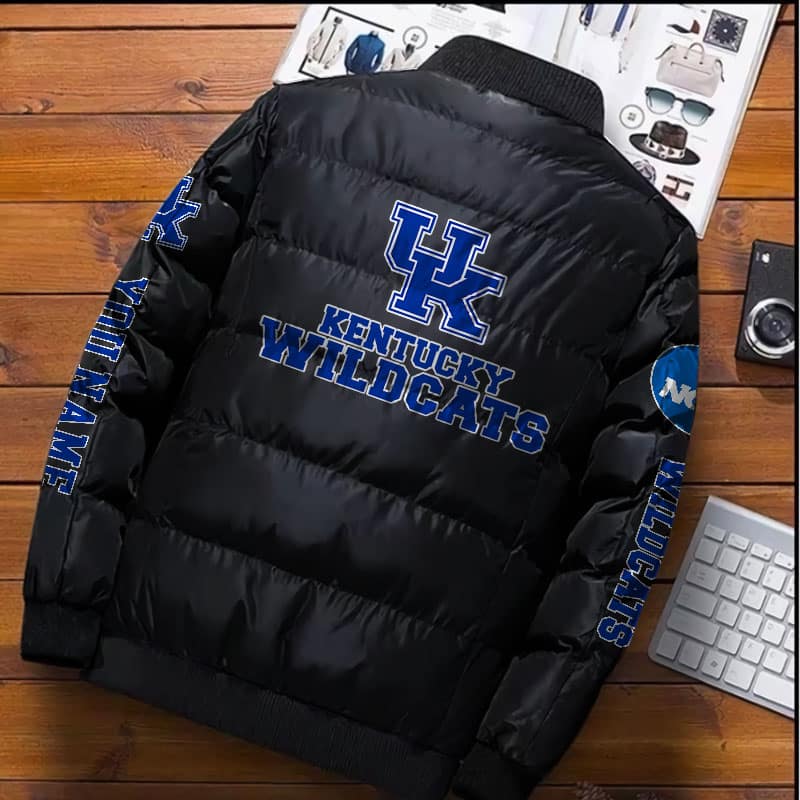 Kentucky-Wildcats-NCAA-Premium-Puffer-Down-Jacket-Personalized-Name-1