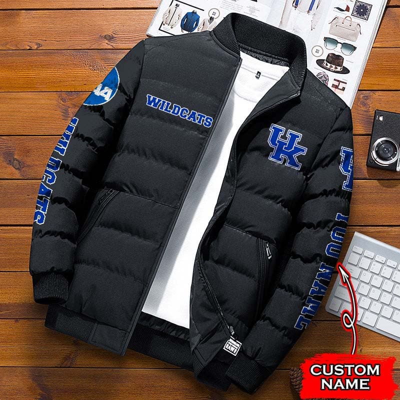 Kentucky-Wildcats-NCAA-Premium-Puffer-Down-Jacket-Personalized-Name Kentucky Wildcats NCAA Premium Puffer Down Jacket Personalized Name