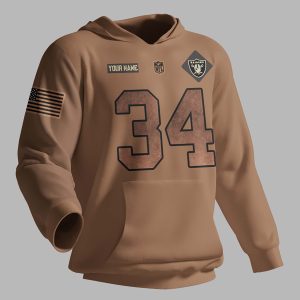 Las Vegas Raiders NFL 2023 Salute To Service Custom Name And Number 3D Hoodie HSL1017