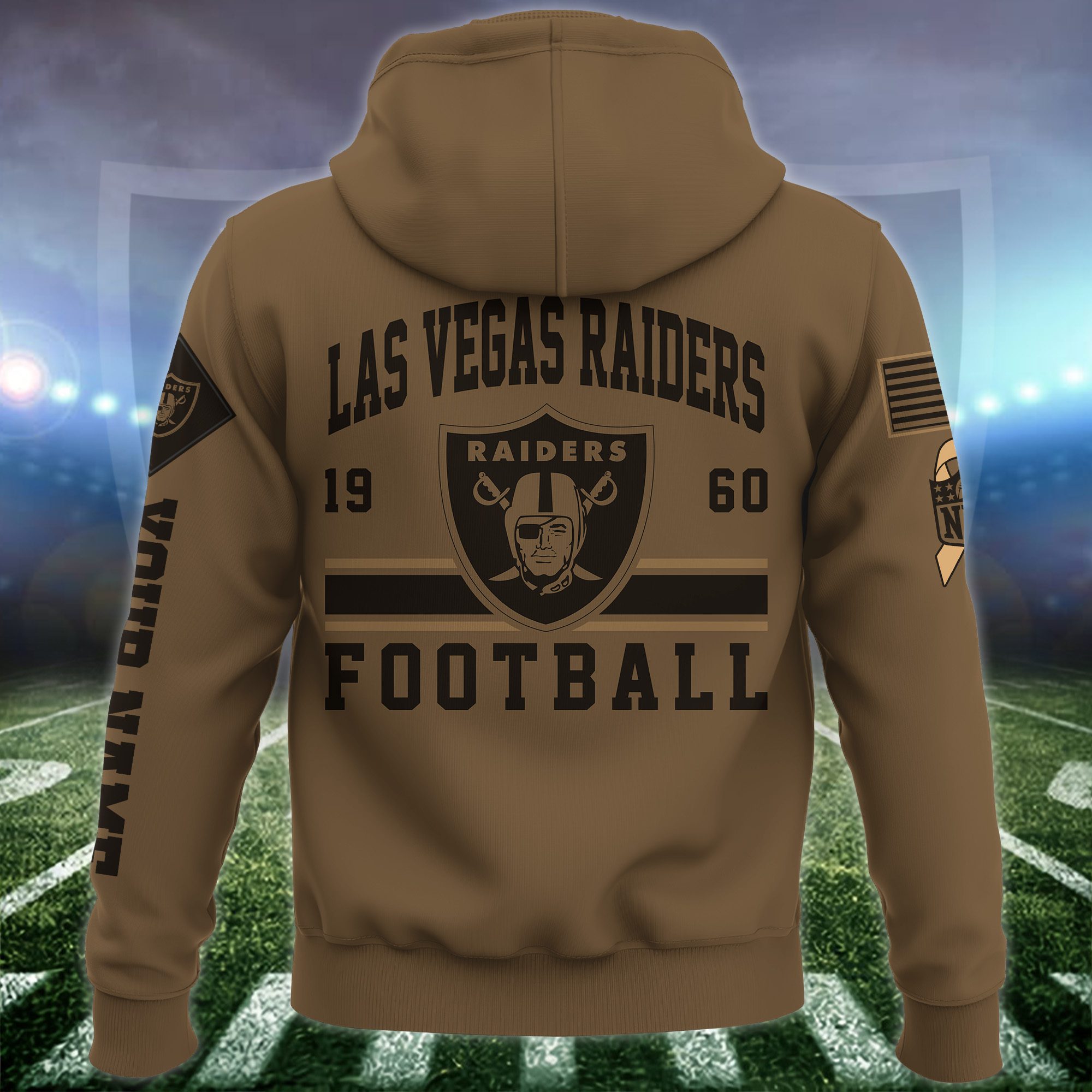 Las-Vegas-Raiders-NFL-Brown-Salute-To-Service-2023-Veteran-3D-Hoodie-Custom-Your-Name-HSL1145-2