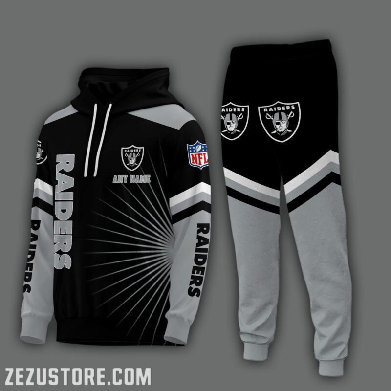 Las-Vegas-Raiders-NFL-Premium-Sport-3D-Hoodie-Jogger-Personalized-Name-CHJ1554 Las Vegas Raiders NFL Premium Sport 3D Hoodie & Jogger Personalized Name CHJ1554