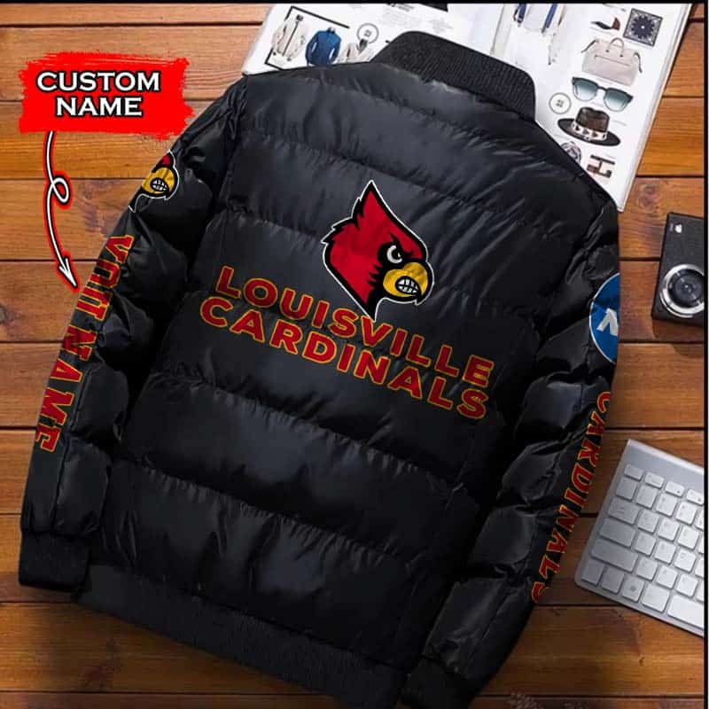 Louisville-Cardinals-NCAA-Premium-Puffer-Down-Jacket-Personalized-Name-1