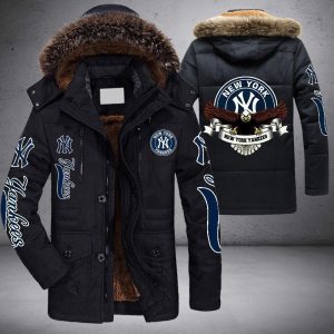 MLB New York Yankees Eagle Parka Jacket Fleece Coat Winter PJF1045