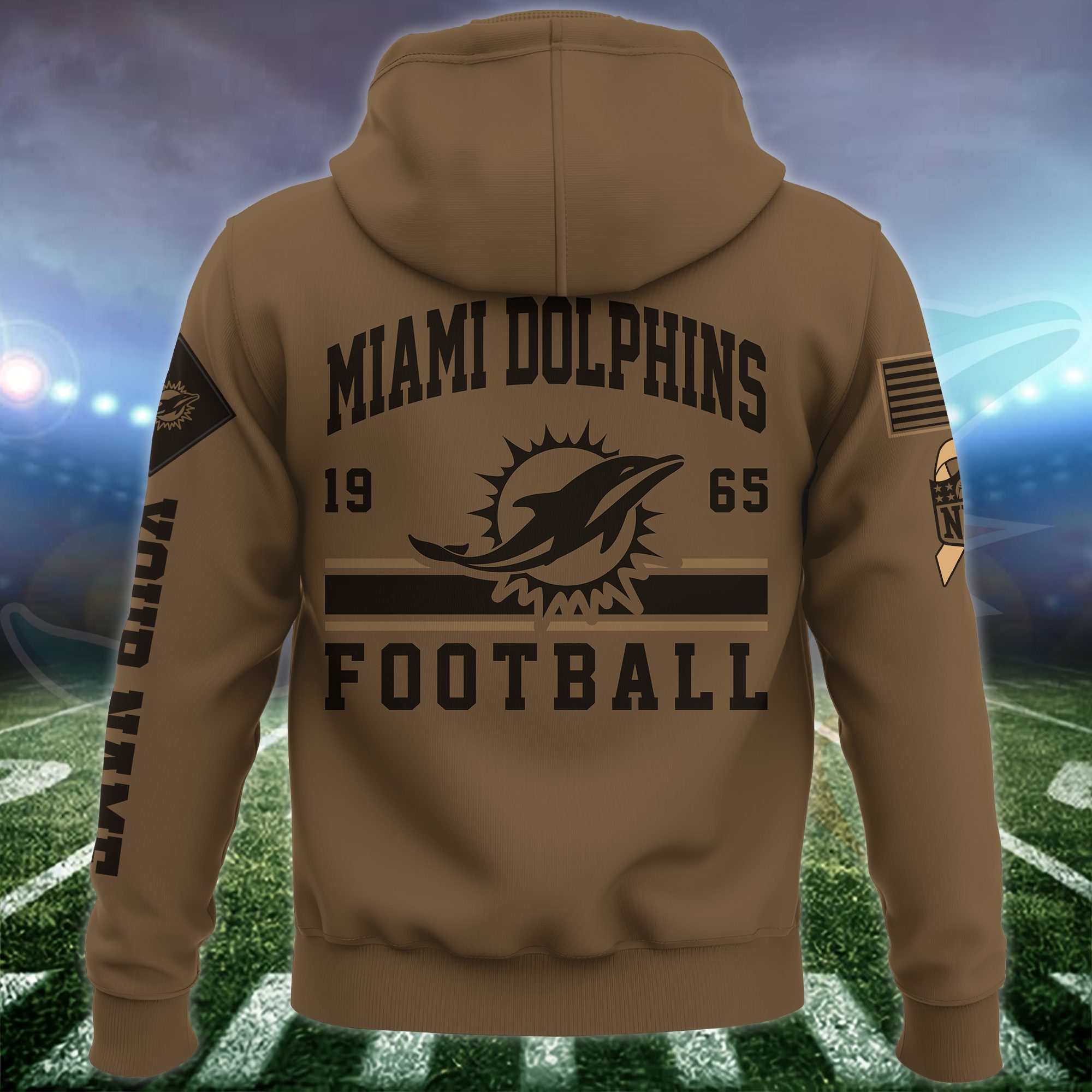 Miami-Dolphins-NFL-Brown-Salute-To-Service-2023-Veteran-3D-Hoodie-Custom-Your-Name-HSL1148-2