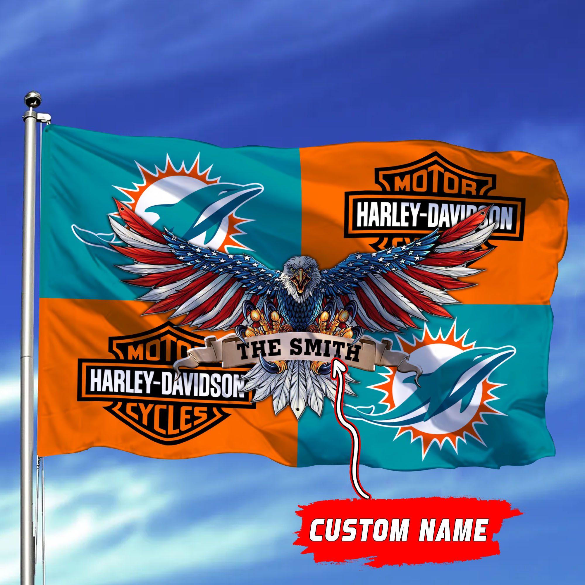 Miami-Dolphins-NFL-Harley-Davidson-Fly-Flag-Outdoor-Flag-FI479-2