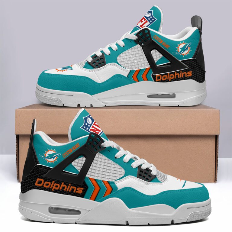 Miami-Dolphins-NFL-Premium-Jordan-4-Sneaker-Personalized-Name-Shoes-JD4748-1