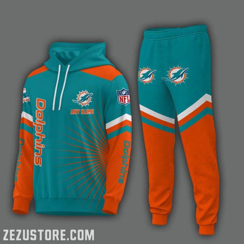 Miami-Dolphins-NFL-Premium-Sport-3D-Hoodie-Jogger-Personalized-Name-CHJ1557 Miami Dolphins NFL Premium Sport 3D Hoodie & Jogger Personalized Name CHJ1557