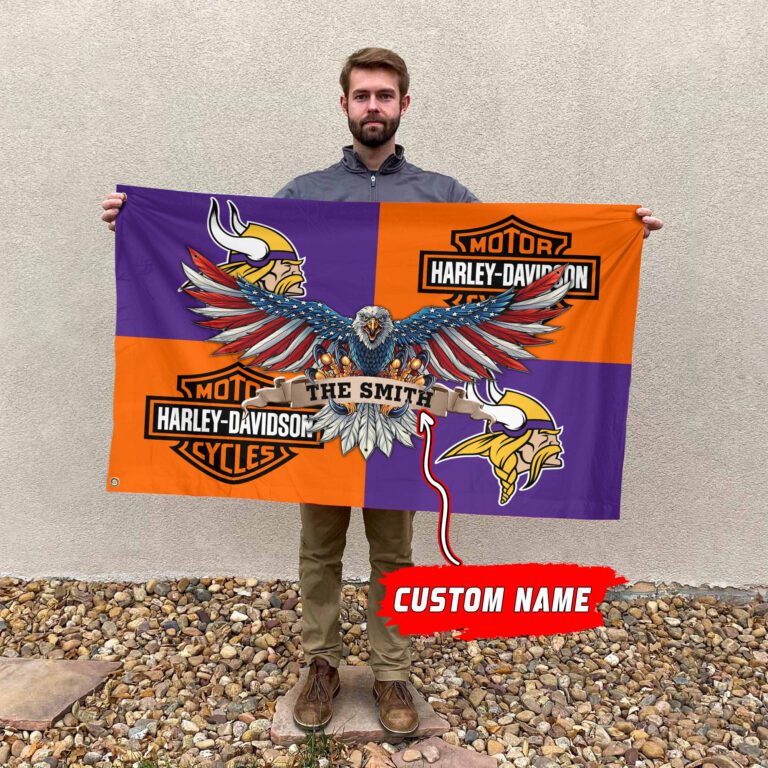 Minnesota-Vikings-NFL-Harley-Davidson-Fly-Flag-Outdoor-Flag-FI481-1