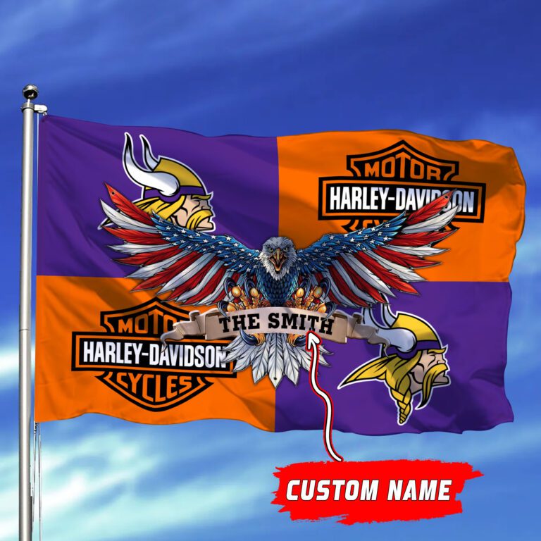 Minnesota-Vikings-NFL-Harley-Davidson-Fly-Flag-Outdoor-Flag-FI481-2