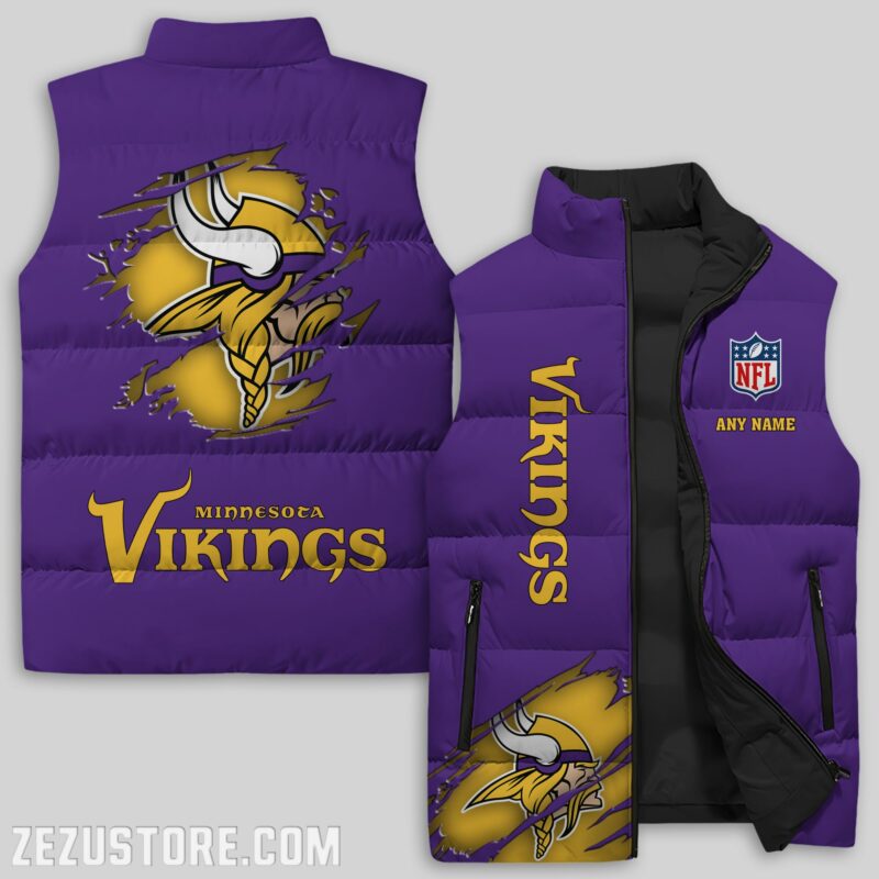 Minnesota-Vikings-NFL-Sleeveless-Down-Jacket-Sleeveless-Vest Minnesota Vikings NFL Sleeveless Down Jacket Sleeveless Vest