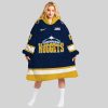 NBA Denver Nuggets Personalized Oodie Blanket Hoodie Wearable Blanket Snuggie Hoodie