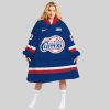 NBA Los Angeles Clippers Personalized Oodie Blanket Hoodie Wearable Blanket Snuggie Hoodie