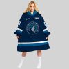 NBA Minnesota Timberwolves Personalized Oodie Blanket Hoodie Wearable Blanket Snuggie Hoodie