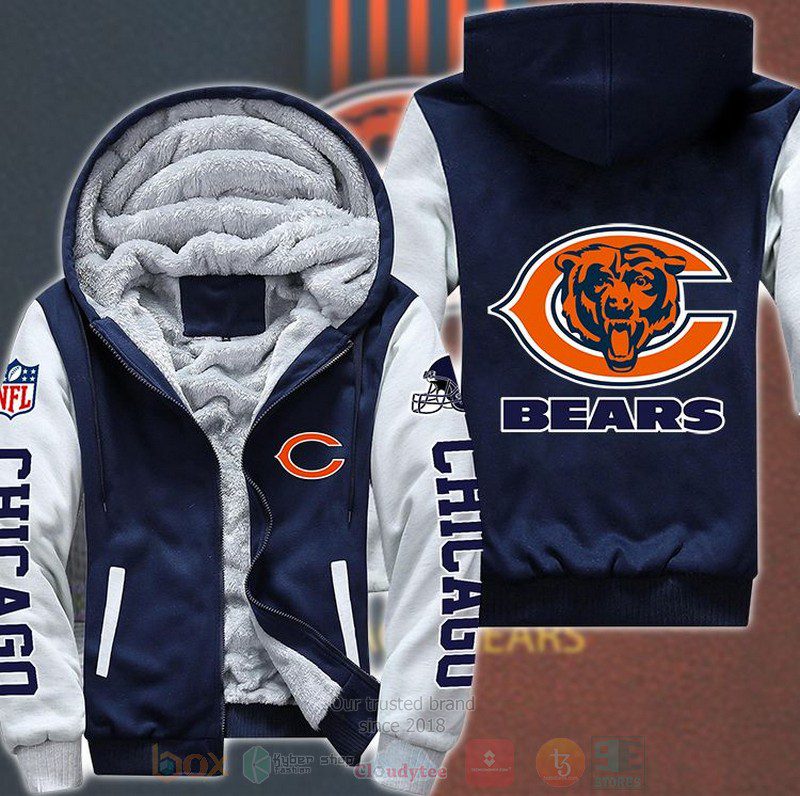 NFL-Chicago-Bears-Logos-Parka-Jacket-Fleece-Coat-Winter-PJF1091-2