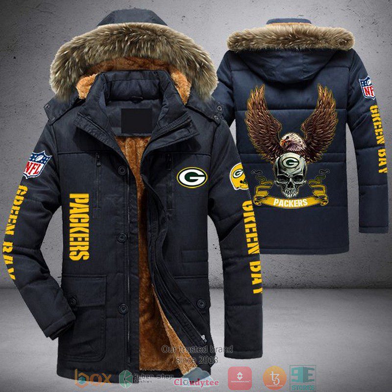 NFL-Green-Bay-Packers-Skull-Eagle-Wings-Parka-Jacket-Fleece-Coat-Winter-PJF1122-1