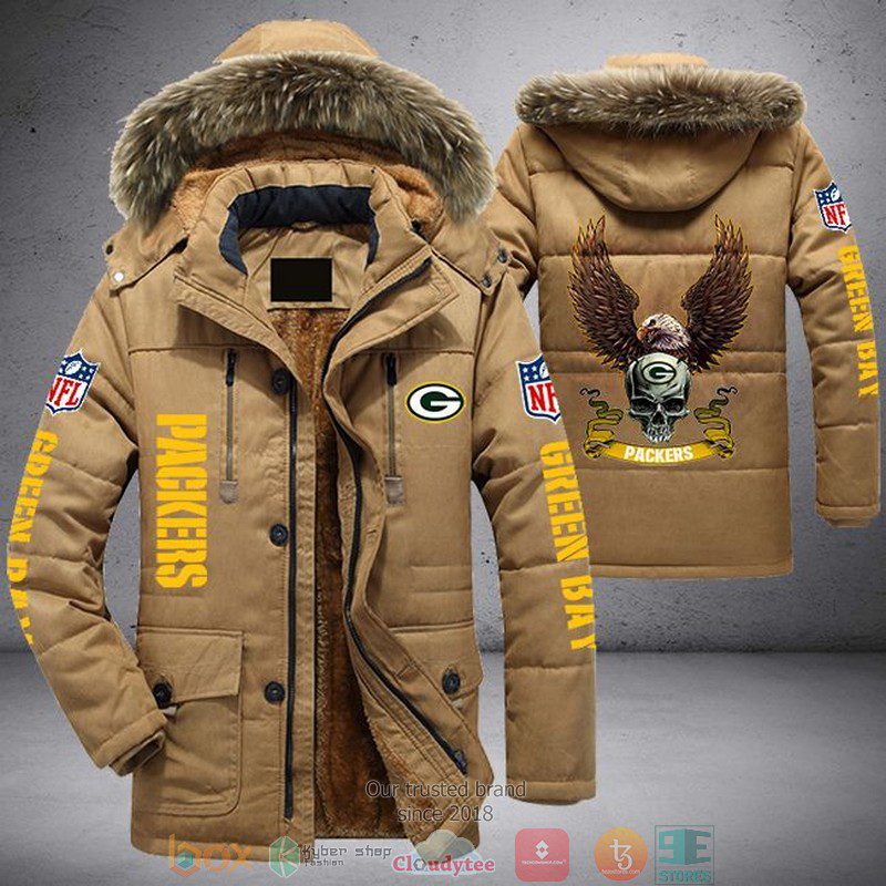 NFL-Green-Bay-Packers-Skull-Eagle-Wings-Parka-Jacket-Fleece-Coat-Winter-PJF1122-3