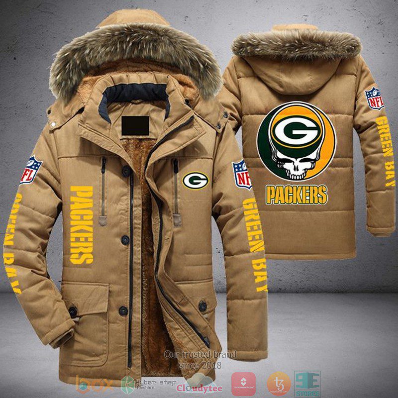 NFL-Green-Bay-Packers-Skull-logo-Parka-Jacket-Fleece-Coat-Winter-PJF1123-3