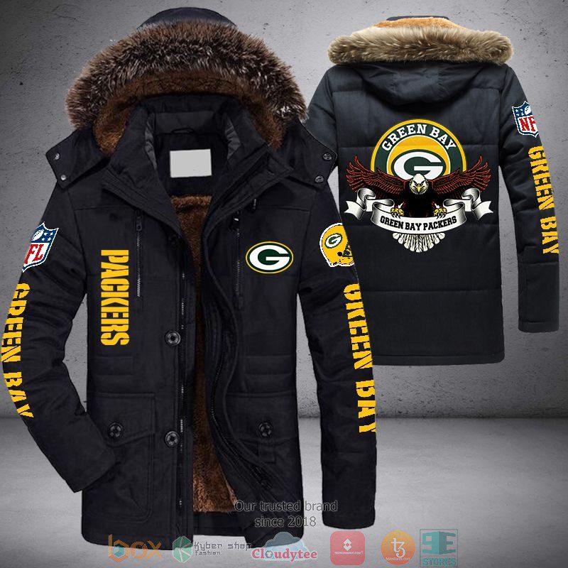 NFL-Green-Bay-Packerss-Logo-Eagle-3D-Parka-Jacket-Fleece-Coat-Winter-PJF1126 NFL Green Bay Packerss Logo Eagle 3D Parka Jacket Fleece Coat Winter PJF1126