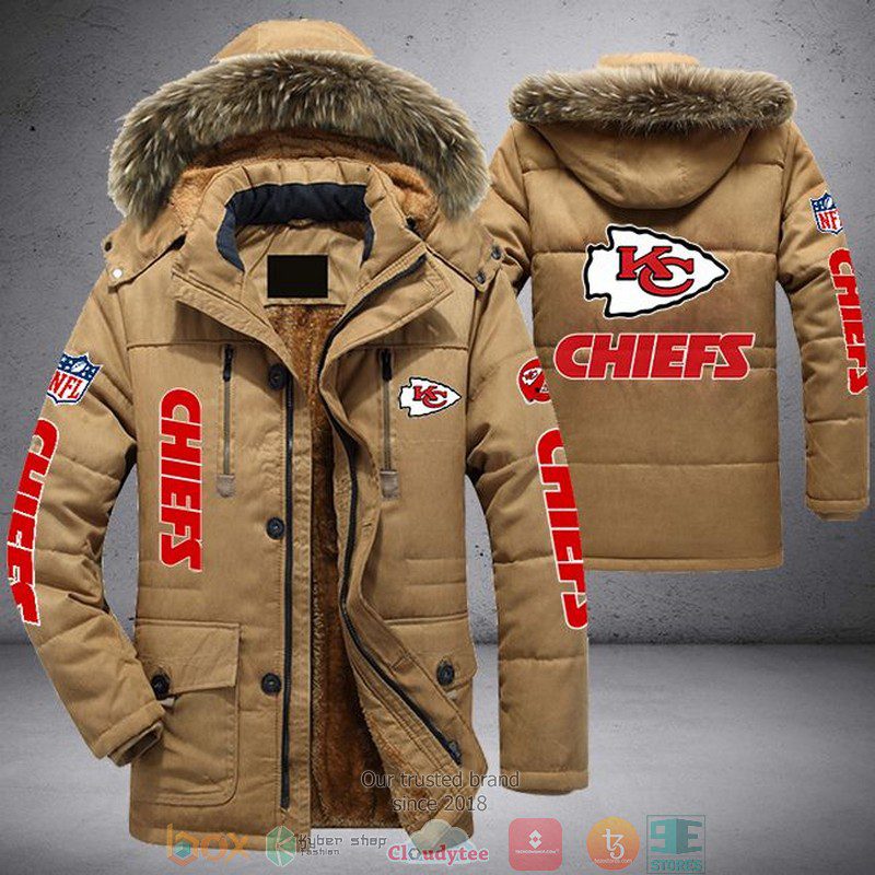 NFL Kansas City Chiefs logo Parka Jacket Fleece Coat Winter PJF1137 ...